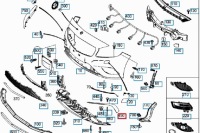 Mercedes benz w176 передний левый спойлер крышка багажника a1768850138 оригинальный Цена, фото thumb