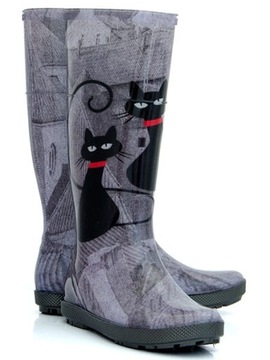 Женские резиновые сапоги CATS, ВЫСОКИЕ городские МОДНЫЕ Demar