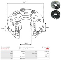 фото thumb №3, Диодный мост диодный генератора arc0007 typ bosch