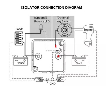 фото thumb №5, Реле vsr 12v 125a na 2 akumulatory ізолятор