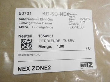 фото thumb №7, Наклейка дверь левый перед ford ranger оригинальный номер 1854951