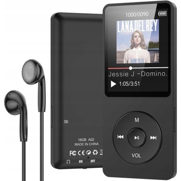 BLUETOOTH HIFI ПЛЕЕР 16 ГБ Радио Спорт Аудиокнига MP3 + НАУШНИКИ
