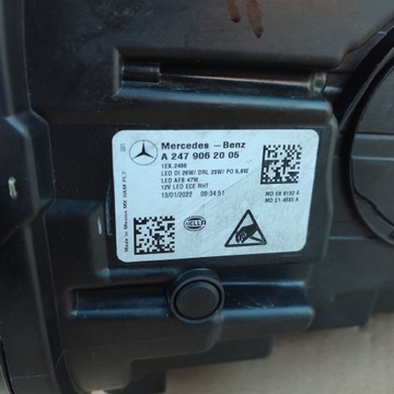 фото thumb №13, Mercedes glb a247 лампа правый перед high performance led фара