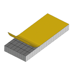 Мягкий самоклеящийся уплотнитель EPDM 5х15, рулон 10м.