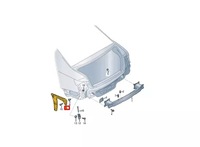 фото thumb №10, Audi a5 sportback f5a держатель бампера заднего правого 8w6807454a oem