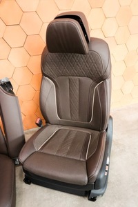 фото thumb №10, Bmw g12 lci салон сиденья диван обшивки nappa mokka массаж вентиляция