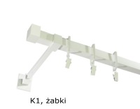 Quadro металлический одинарный карниз 540 см выбор из 7 ЦВЕТОВ квадратный 5,4 м