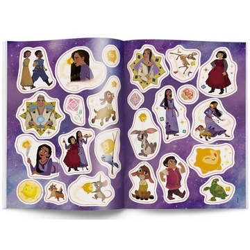 343033 КНИГА-РАСКРАСКА AMEET DISNEY WISH С НАКЛЕЙКАМИ
