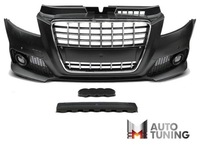 фото thumb №3, Бампер audi a3 08-12 s8 стиль хром чорний pdc