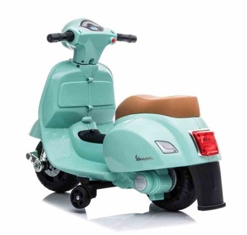Самокат Vespa на аккумуляторе, бирюзовый