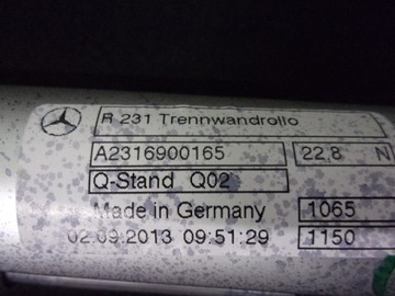 фото thumb №8, Mercedes r231 sl 500 ролета захист багажника чорна a2136900165