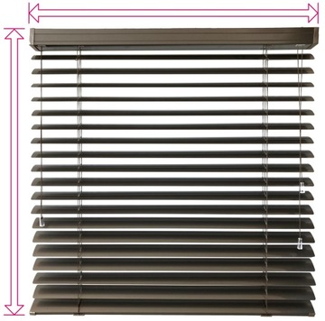 Żaluzje Aluminiowe na wymiar CLICKY Loft 50mm 150x180 cm