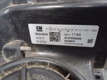 фото thumb №10, Лампа правый перед opel astra k 15- h7+led европа