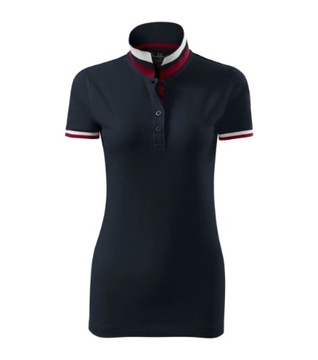 T -Fish Pique Polo Женский воротник Up Up Plock 100% Blue Cotton L