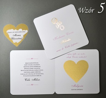 Prośba Pytanie dla Matki Chrzestnej - Zostaniesz Chrzestną PERSONALIZOWANA