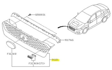 фото thumb №10, Решётка радиатора решётка перед subaru wrx sti 2018-2021
