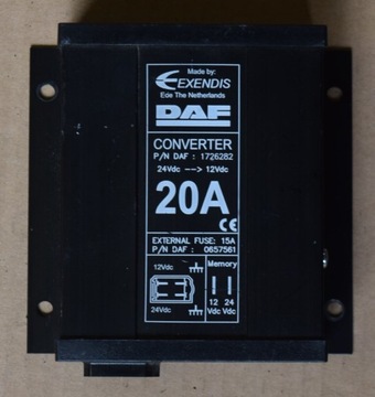 фото thumb №2, Преобразователь напряжения 24v/12v daf xf 105 1726282