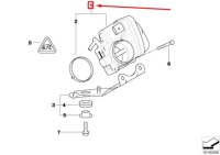 фото thumb №5, Mini cooper s cabrio r52 модуль корпус дросель 13541503358 оригінальний
