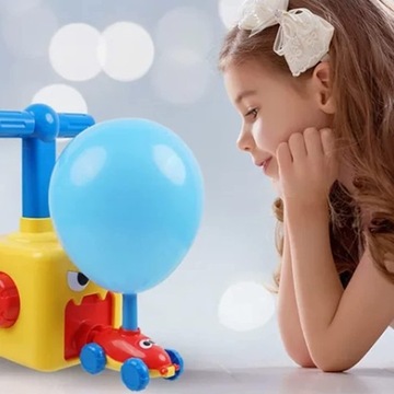 WYRZUTNIA BALONÓW na Powietrze Autka Pompka Zestaw AERODYNAMICZNY