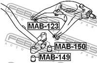 фото thumb №3, Втулка задний балка do mitsubishi space runner 1.8