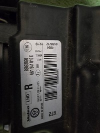 фото thumb №9, Лампа правая перед vw polo v 6r1