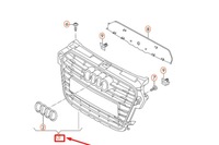 фото thumb №6, Audi a1 8x передняя защита радиатора 8xa853651b1qp nowa оригинальная