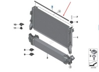Bmw 2 f45 верхній кронштейн ущільнювачі радіатора 17118600126 8600126 2015 Ціна, фото thumb