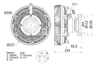 фото thumb №2, Сцепление вентилятора радиатор rvi kerax premium 2 dxi11 10.05- mahle