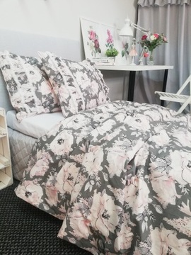 Пододеяльник на кровать PEONIE GREY розовый 120х90 90х120