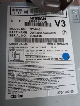 фото thumb №5, Nissan murano z52 15- радио заводские навигация clarion 259159uc0b canada