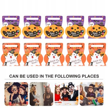 Trick Treat Torby Halloween Sweet 10 szt