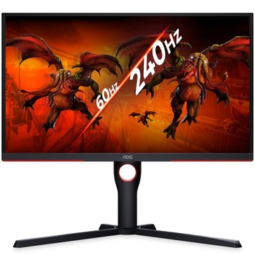 Монитор 24 AOC Gaming 240 Гц 0,5 мс VA LED DP HDMI