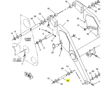 КРЕПЛЕНИЕ ПЕРЕДНЕГО КОВША CAT 428D 9R3182