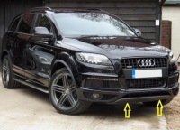 фото thumb №5, Перед нижній бампер сіра vag audi q7 2010 2015 оригінальний 4l08071101rr