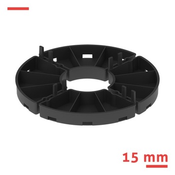 Podkładka gumowa 1.5 mm pod płyty tarasowe O145 mm