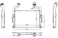 фото thumb №1, Nissens интеркулер радиатор воздуха впускной scania p g r t