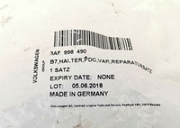 фото thumb №9, Тримачі датчиків паркування задня vw passat b7 оригінальний номер