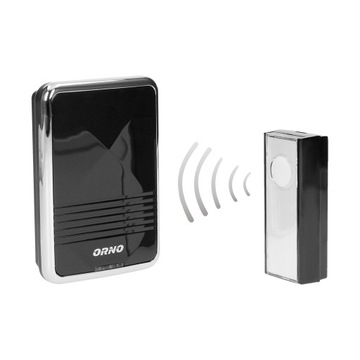 БЕСПРОВОДНАЯ СЕТЬ ДВЕРНОЙ ЗВОНОК 230В IP44 ЧЕРНЫЙ