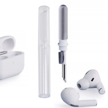 CZYŚCIK ZESTAW 3w1 DO CZYSZCZENIA DO SŁUCHAWEK APPLE AIRPODS XIAOMI SAMSUNG