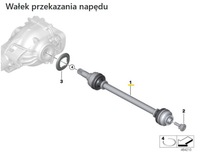 фото thumb №6, Bmw x3 g01 x4 g02 привідний вал правий задня 7953550