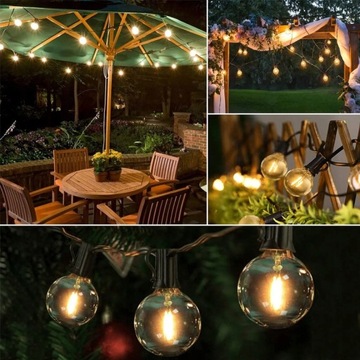 GIRLANDA SOLARNA ŚWIETLNA OGRODOWA LAMPKI 30 LED ZEWNĘTRZNA BALKONOWA TIMER