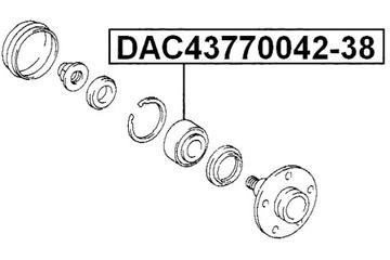 фото thumb №2, Febest підшипник ступиці toyota estima tcr1.2 1990.05-1999.12 jp