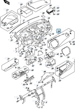 фото thumb №11, Suzuki sx4 s-cross 18r 1.4t рестайлінг накладка панелі консолі dekor рамка eu lhd