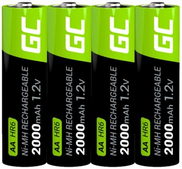 8x AKUMULATORKI PALUSZKI AA R6 2000mAh BATERIE DO ŁADOWANIA LAMP SOLARNYCH