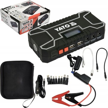 YATO JUMP STARTER POWERBANK АВТОМОБИЛЬНОЕ ПУСКОВОЕ УСТРОЙСТВО 12000мА 12В