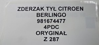фото thumb №10, Бампер зад citroen berlingo iv 981674477 4pdc