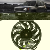 фото thumb №15, Универсальный вентилятор радиатора 12v 80w чёрный