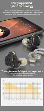 Черный с микрофоном KZ ZS10 PRO X HIFI Bass Metal Проводной