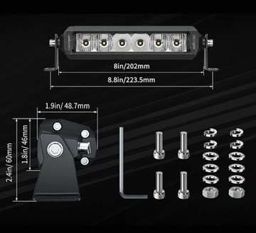 Панельная лента Освещение 4х4 LED CCL-SD6-30W BAR поток 2865лм