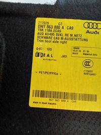 фото thumb №10, Audi a5 cabrio 17- боковина багажника usa